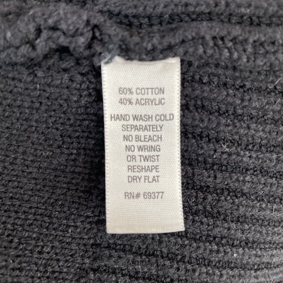 JW Styles Hooded Cable Knit Long Sleeve Sweater Size M EUC - Picture 5 of 5